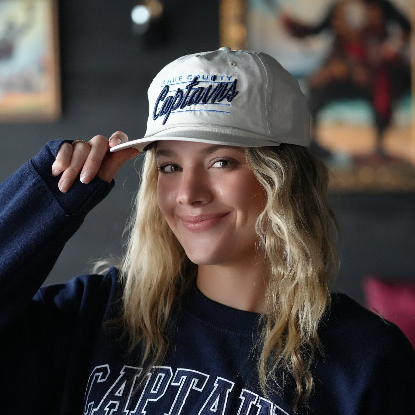 Lake County Captains Linen Chill Snapback Hat