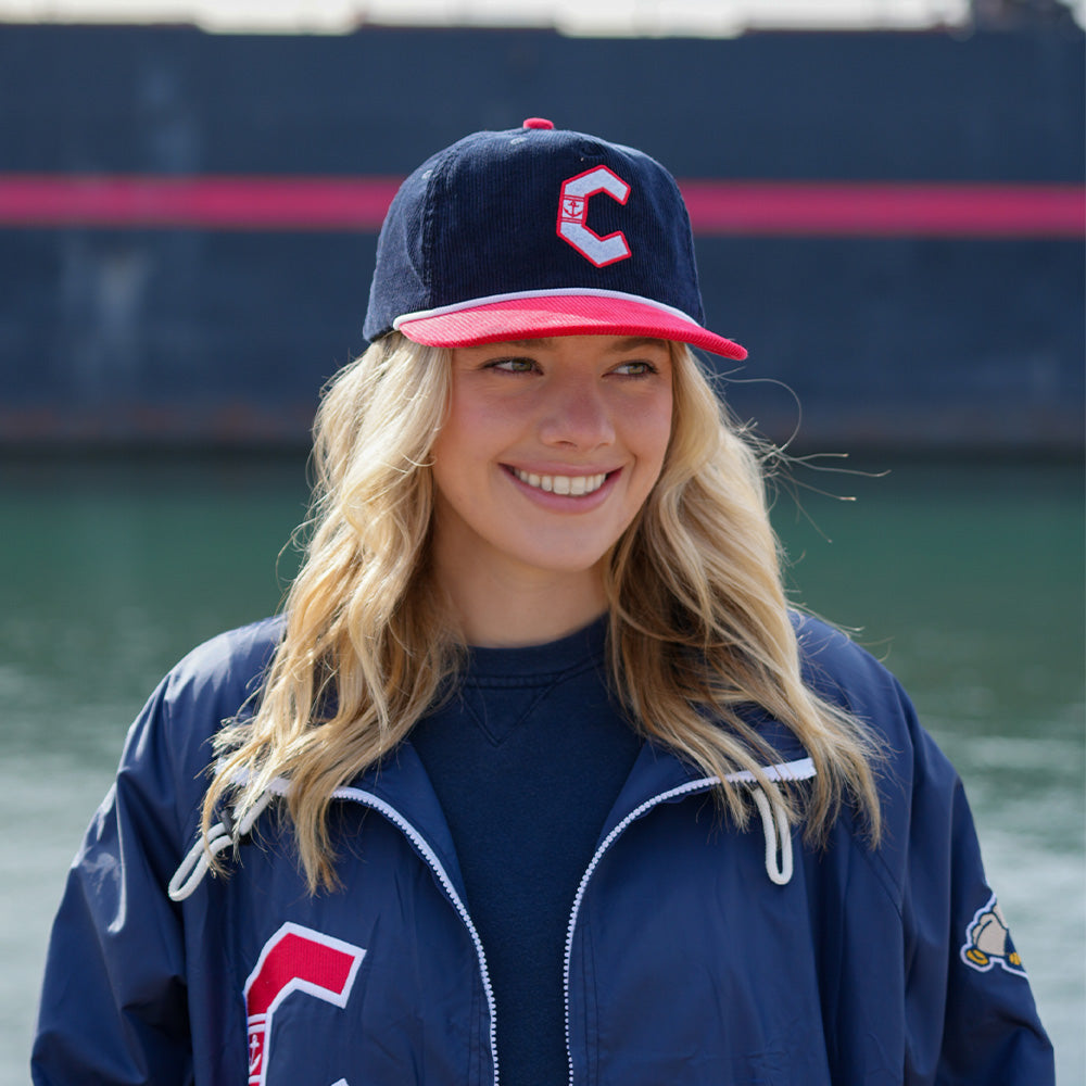 Official League x Lake County Captains C Logo Cord Snapback Hat