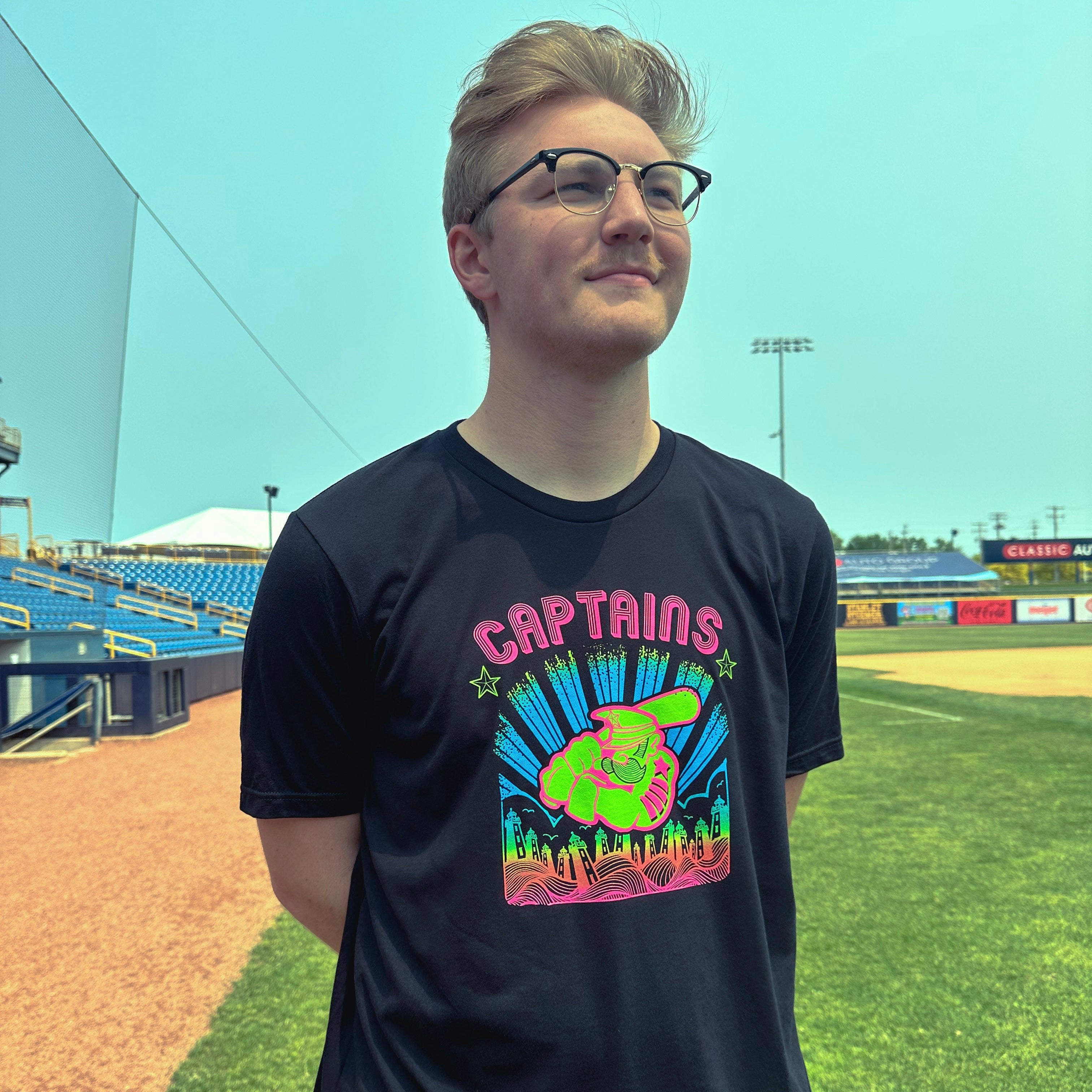 Art Series T-Shirt (May 30- June 4 Quad Cities River Bandits) – Lake County  Captains Shop