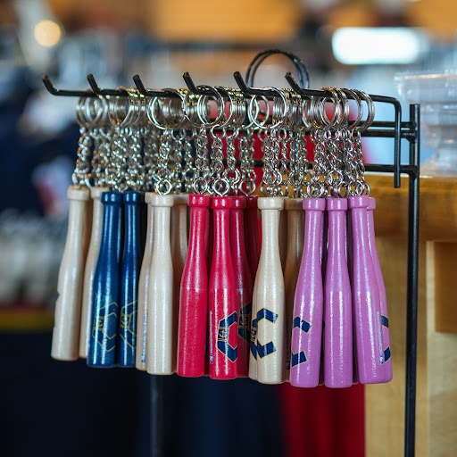 Lake County Captains Logo Bat Keychain