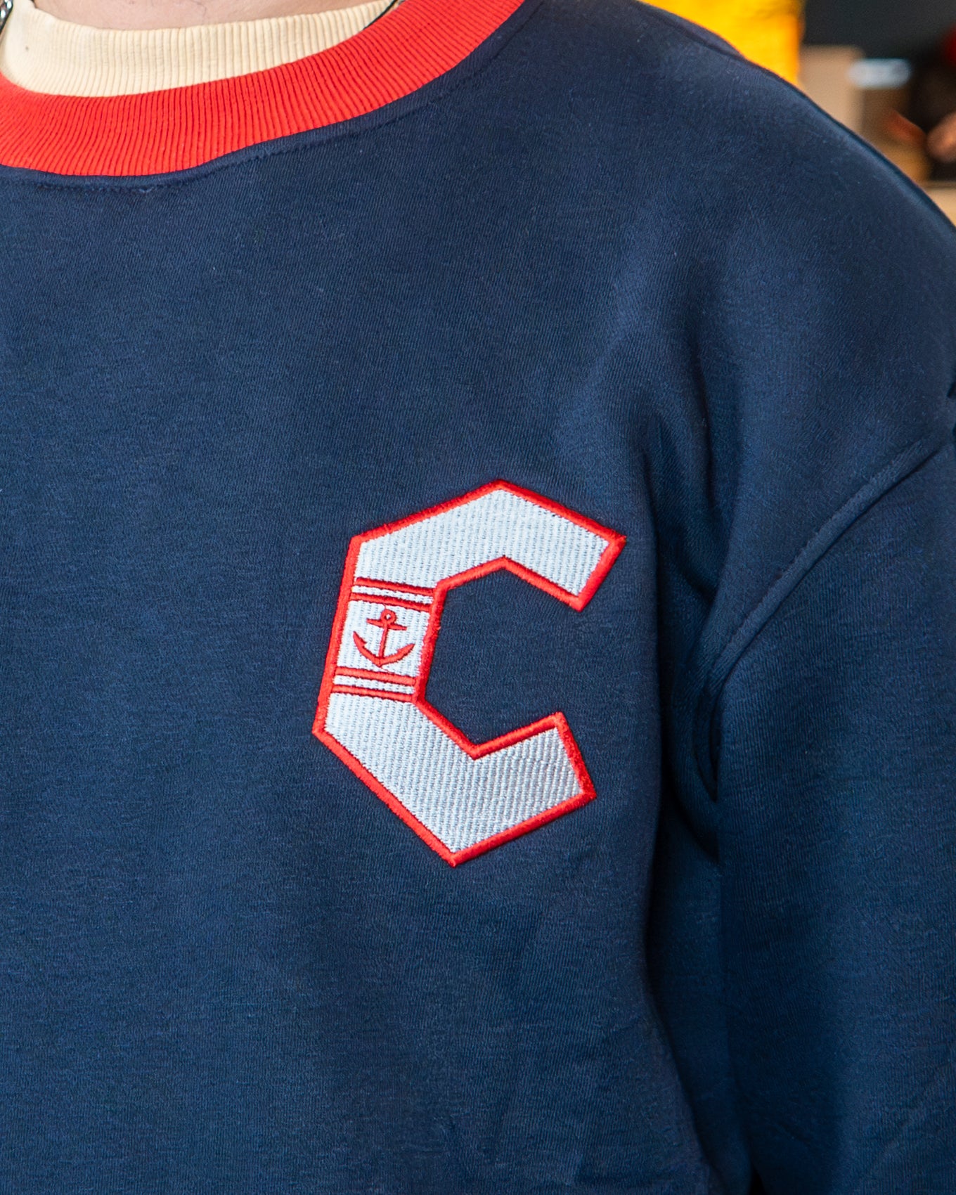 Official League x Lake County Captains - Varsity C Logo Crewneck