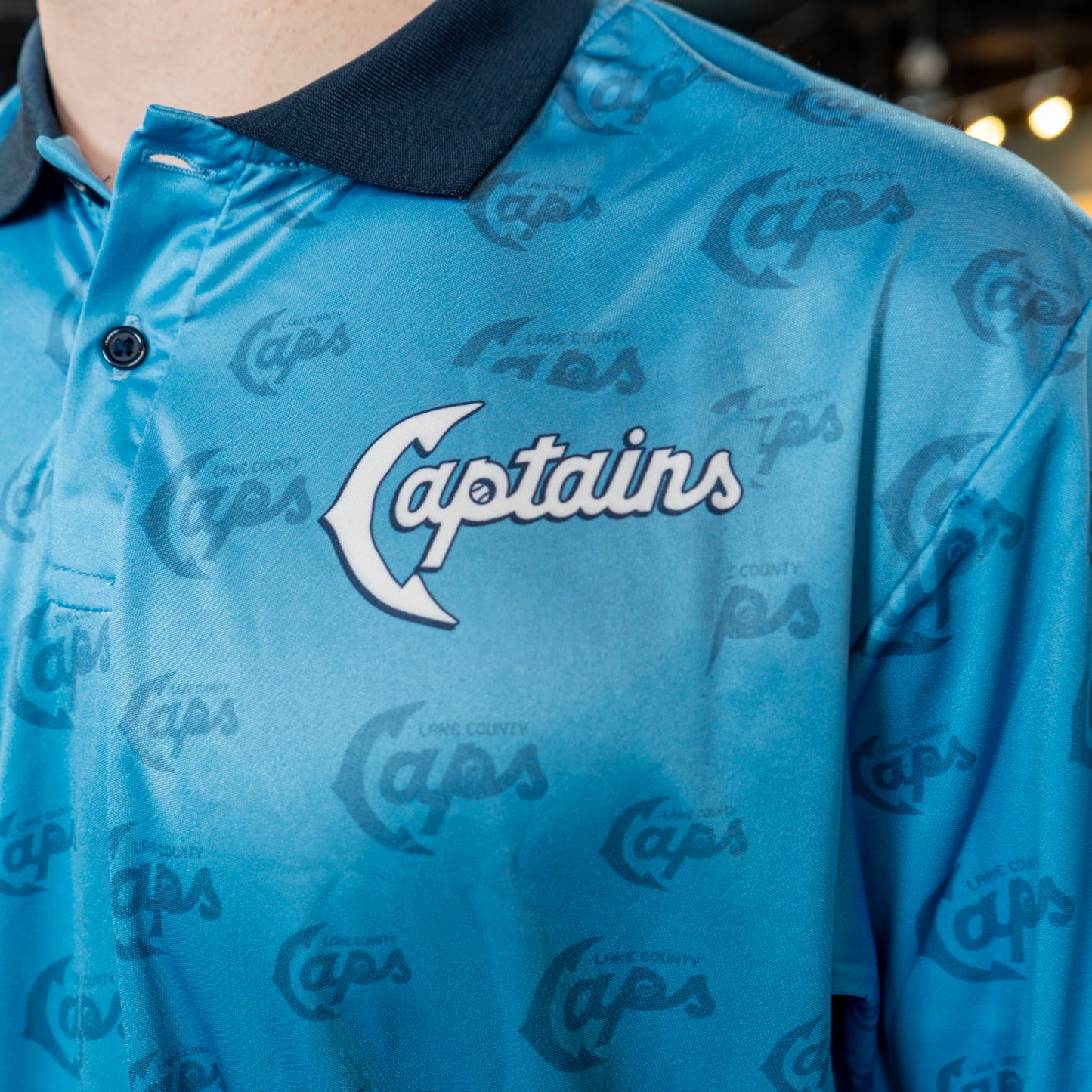 Official League x Lake County Captains - Light Blue Polo