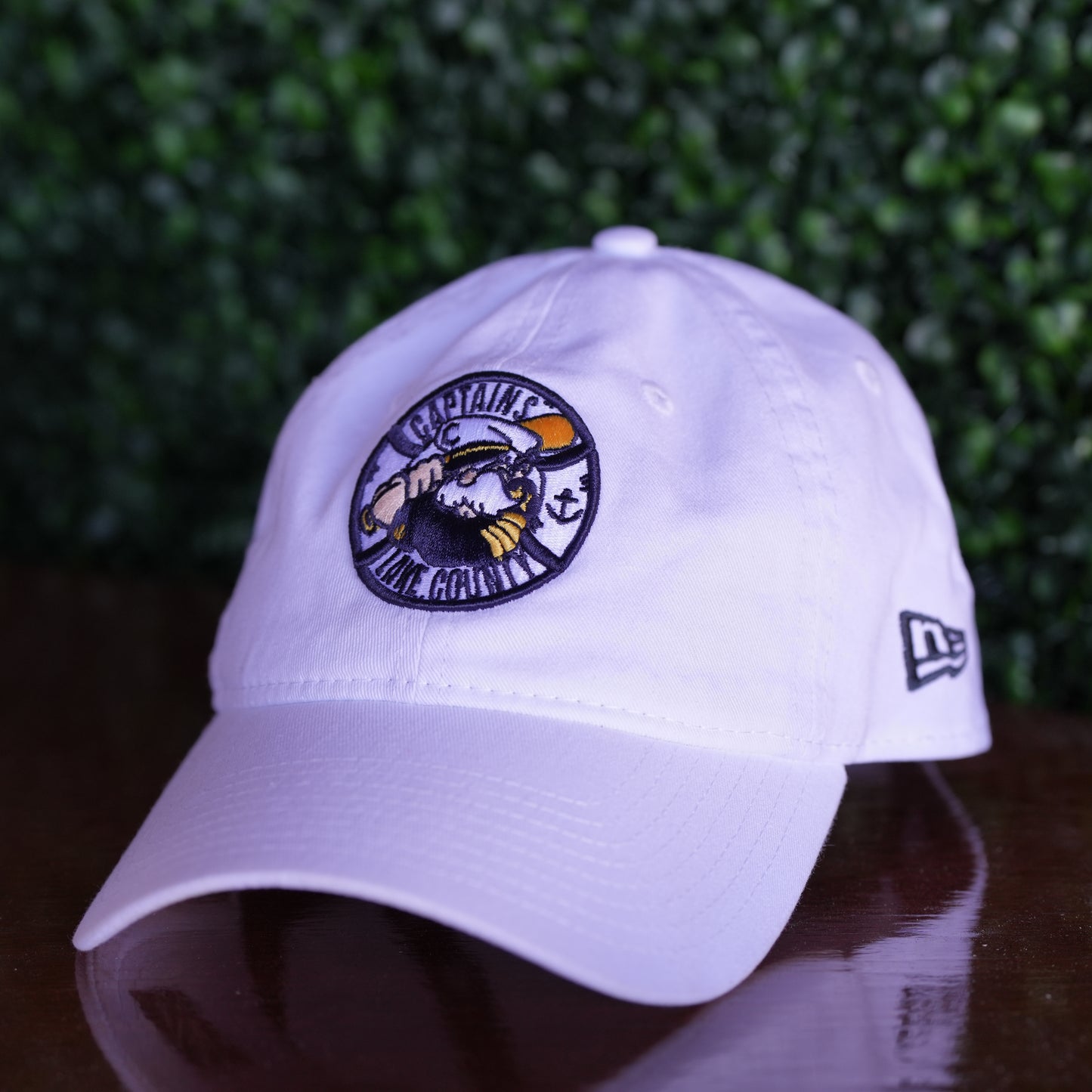 White New Era 920 Adj Cap with Primary Logo