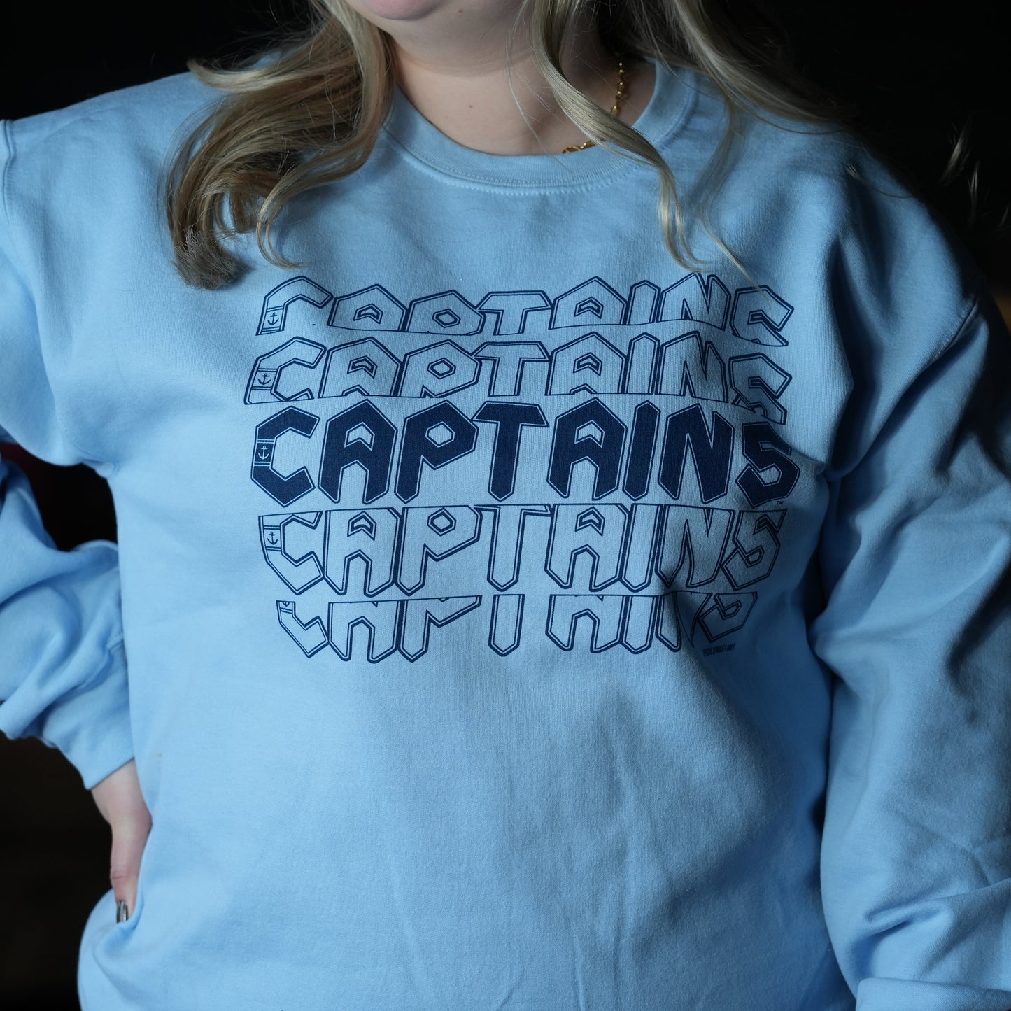 Official League x Captains Layered Font Crewneck