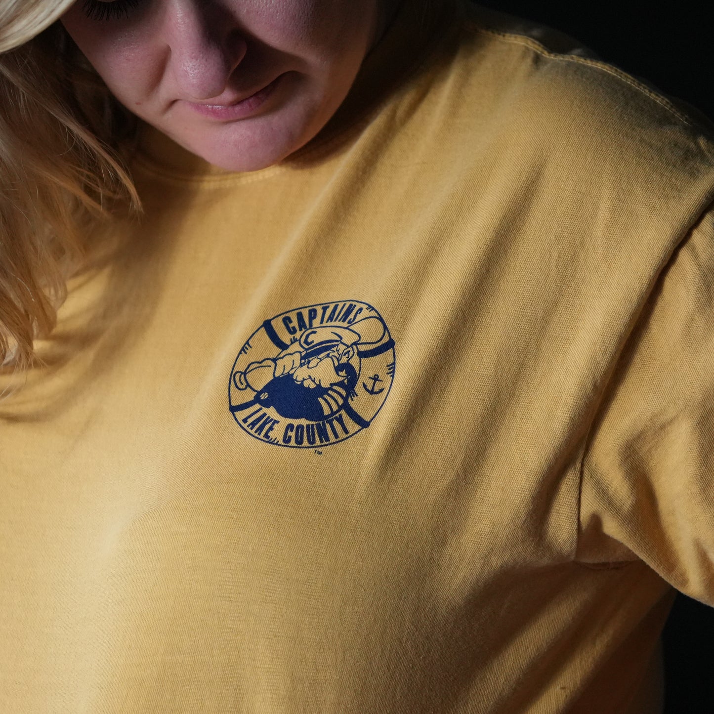 Official League x Lake County Captains Wavescape Gold T-Shirt