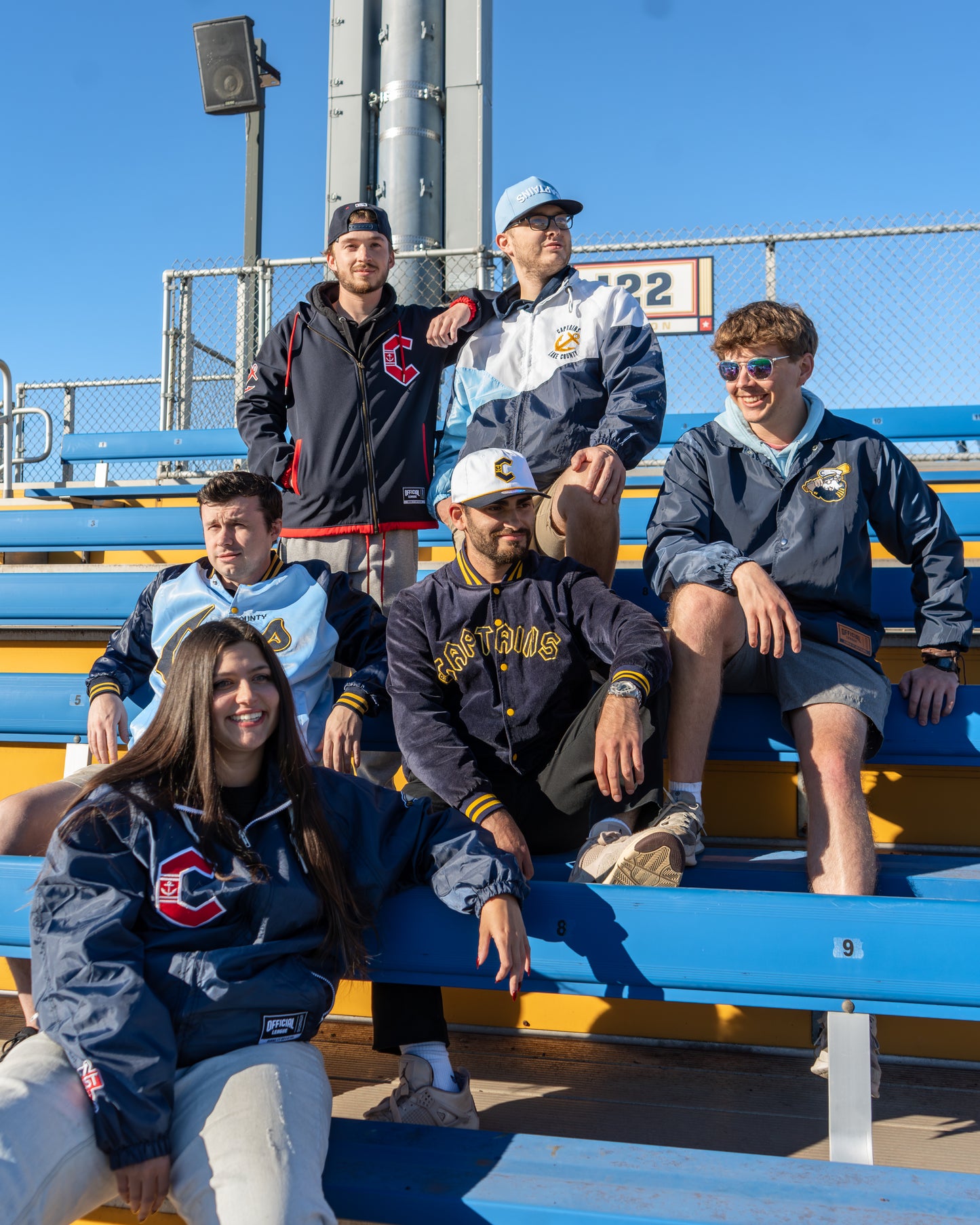 Official League x Lake County Captains C Logo Navy Chute