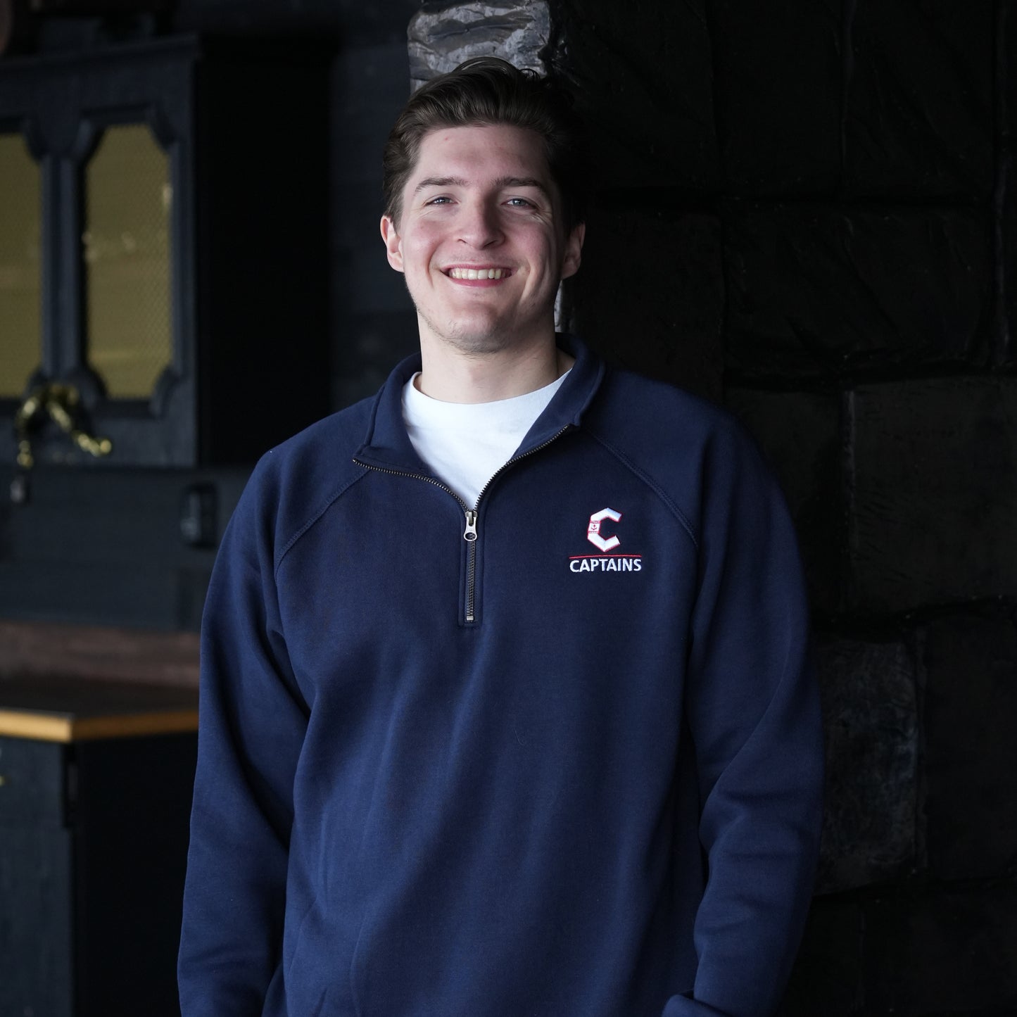 Captains C logo embroidered 1/4 Zip