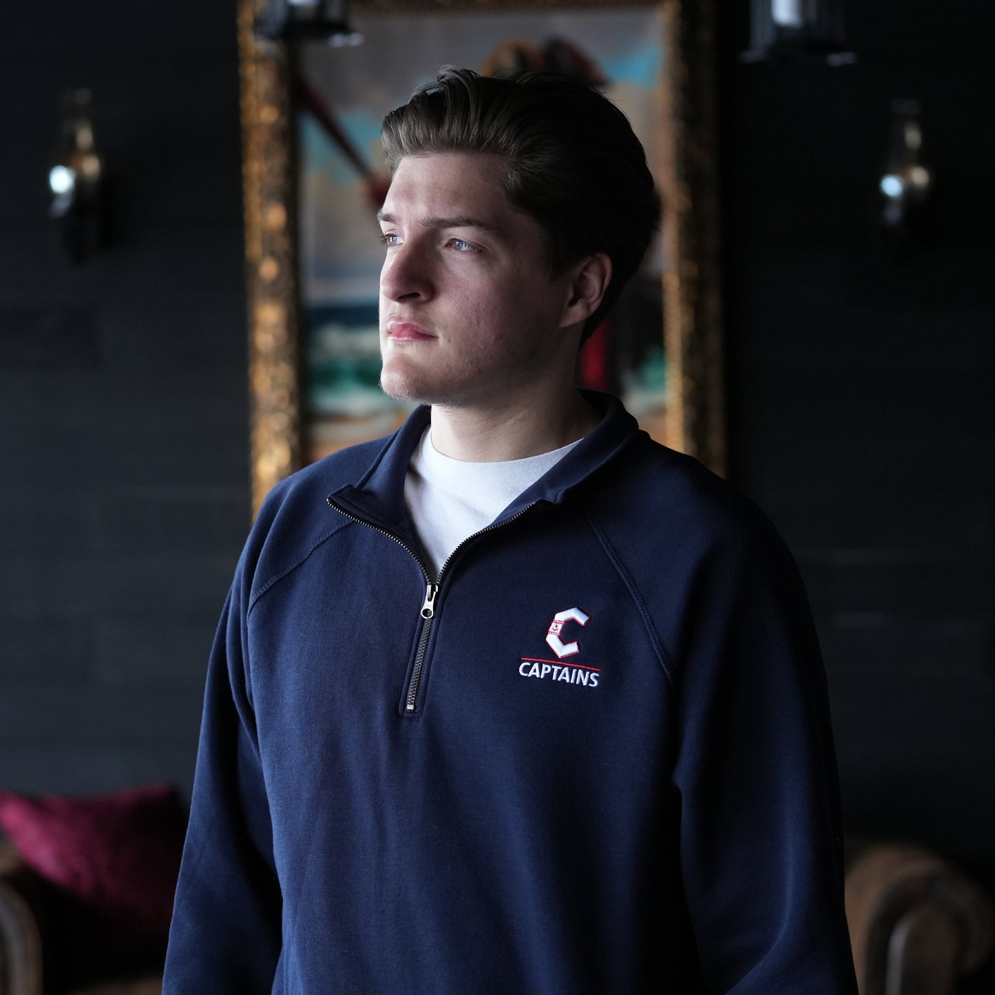 Captains C logo embroidered 1/4 Zip