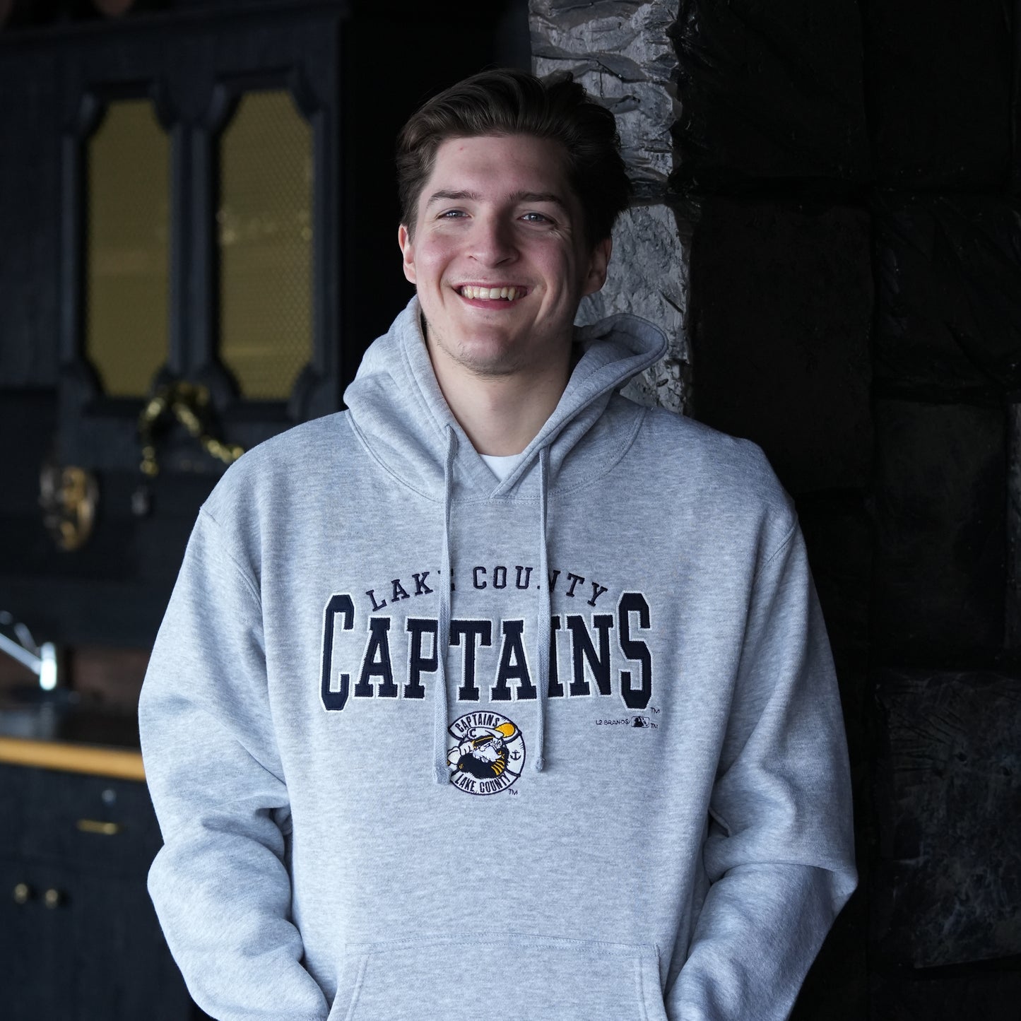 Lake County Captains Oxford Embroidered Hoodie