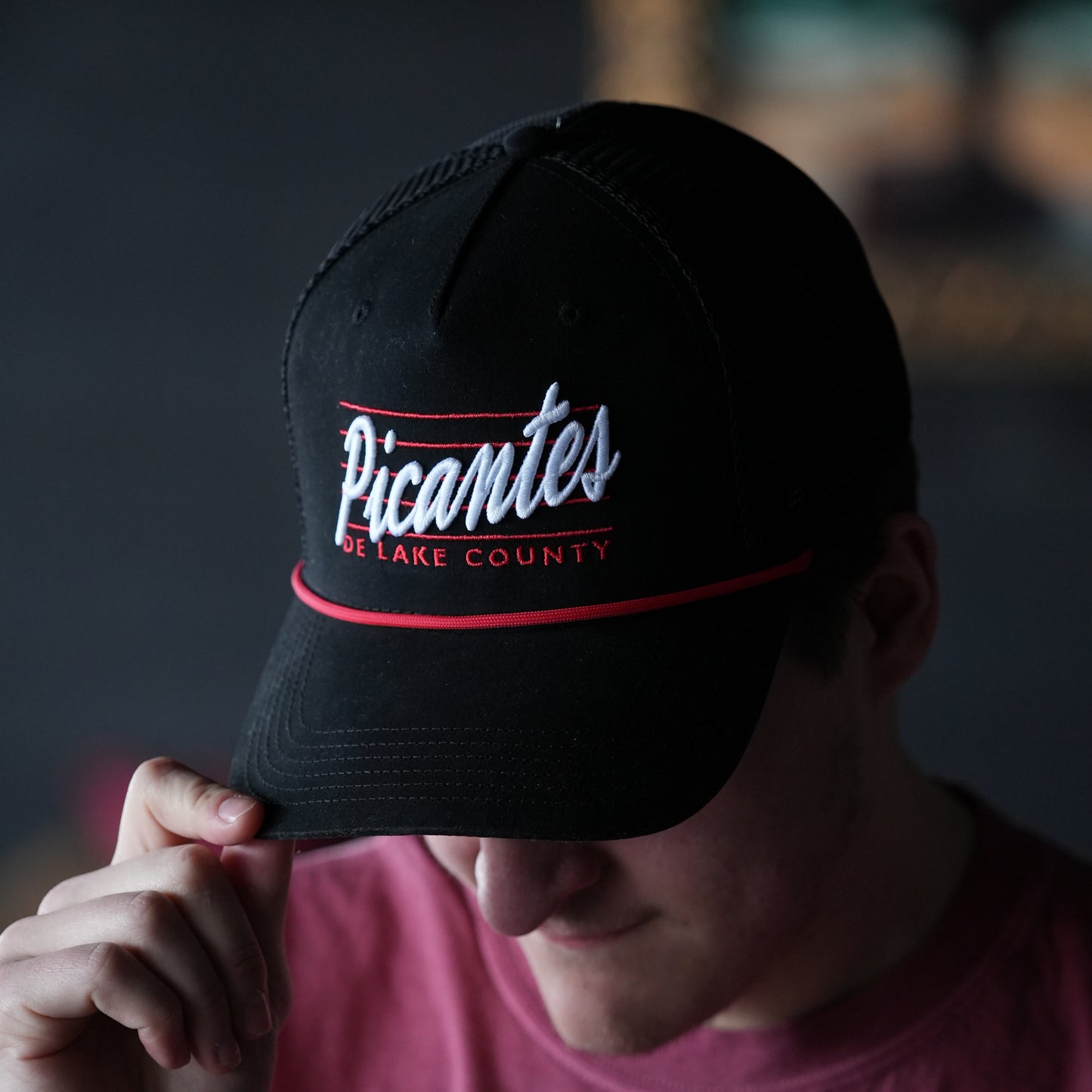 Picantes De Lake County Black Trucker Snapback