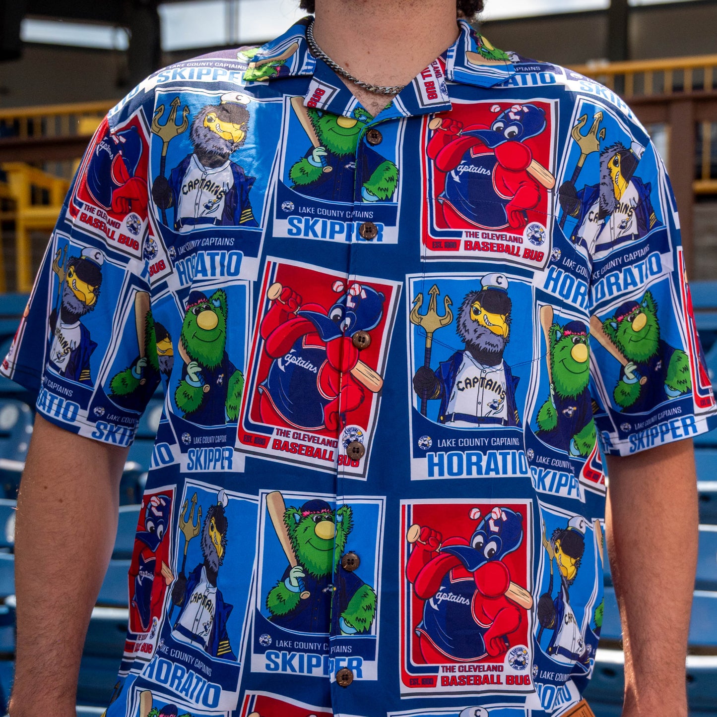 Official League x Lake County Captains - Mascot Trading Card Shirt