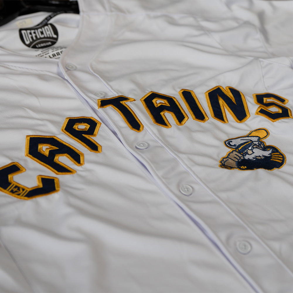 Official League x Lake County Captains Home White Jersey