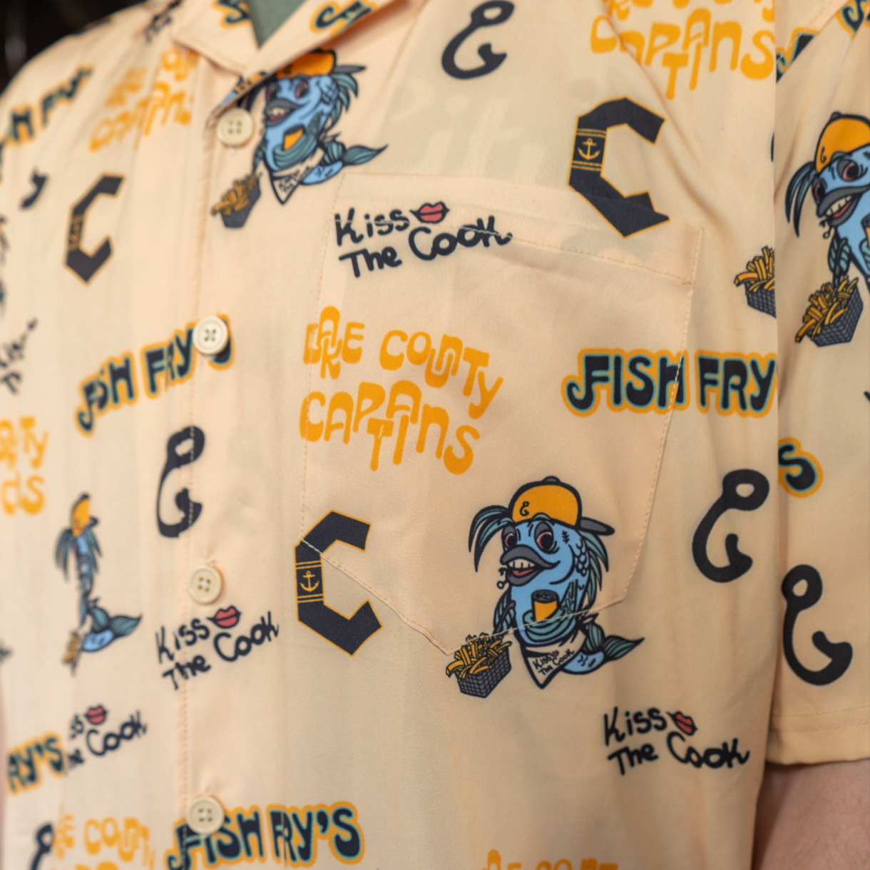 Official League x Lake County Fish Fry's Hawaiian Shirt