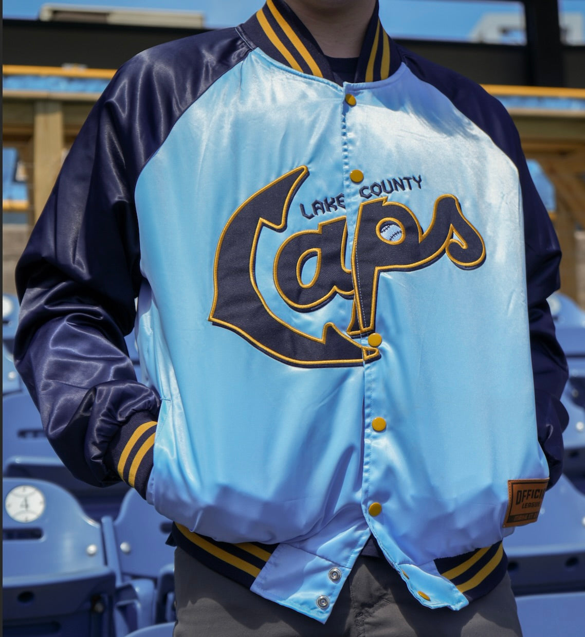 Official League x Lake County Captains OG Satin Jacket