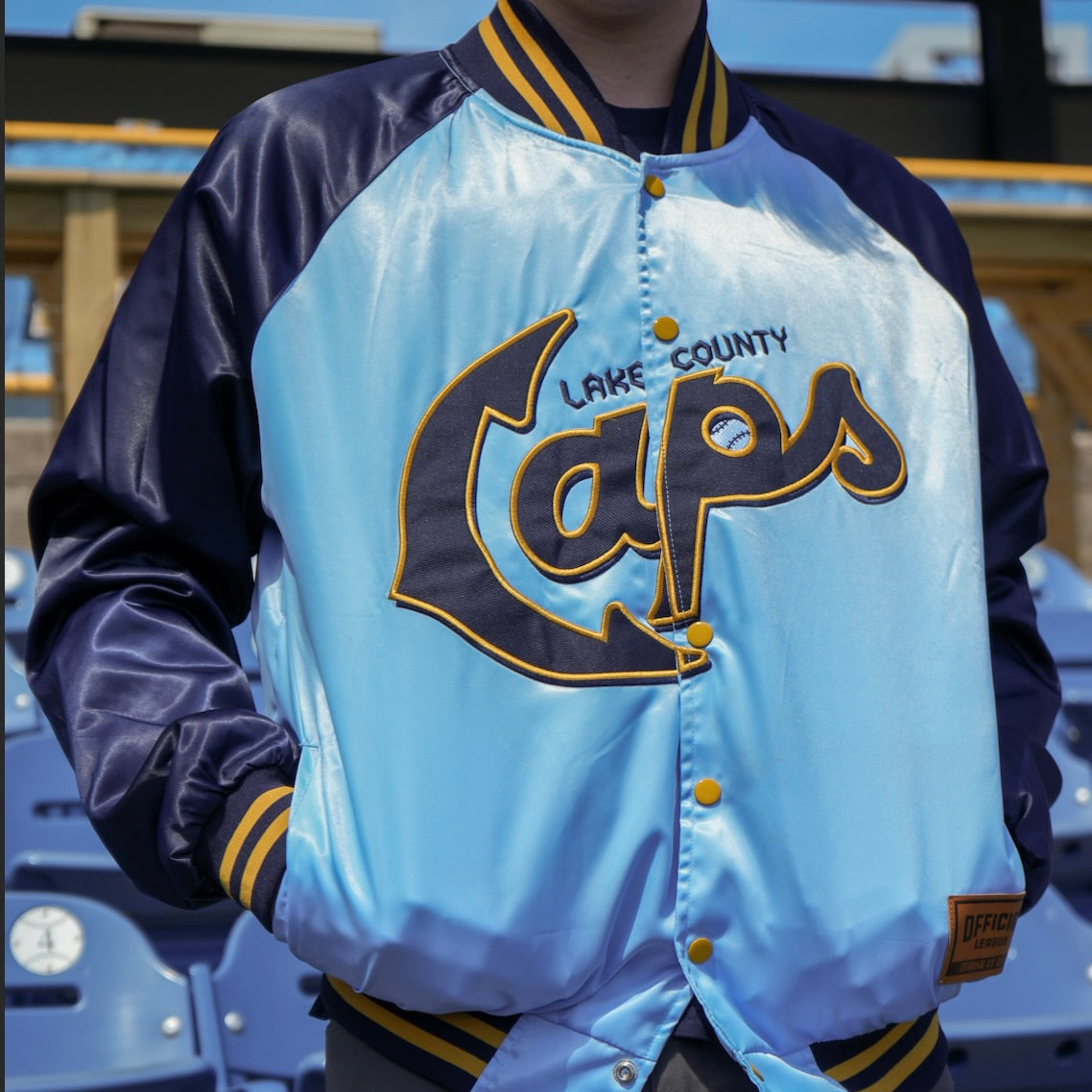 Official League x Lake County Captains OG Satin Jacket