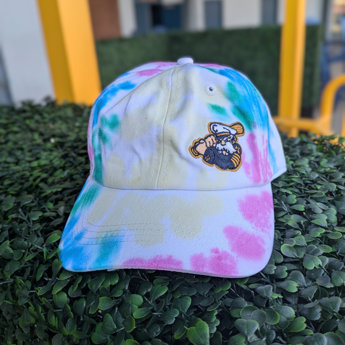 Youth Lake County Captains Tie Dye Home Logo Adjustable Hat