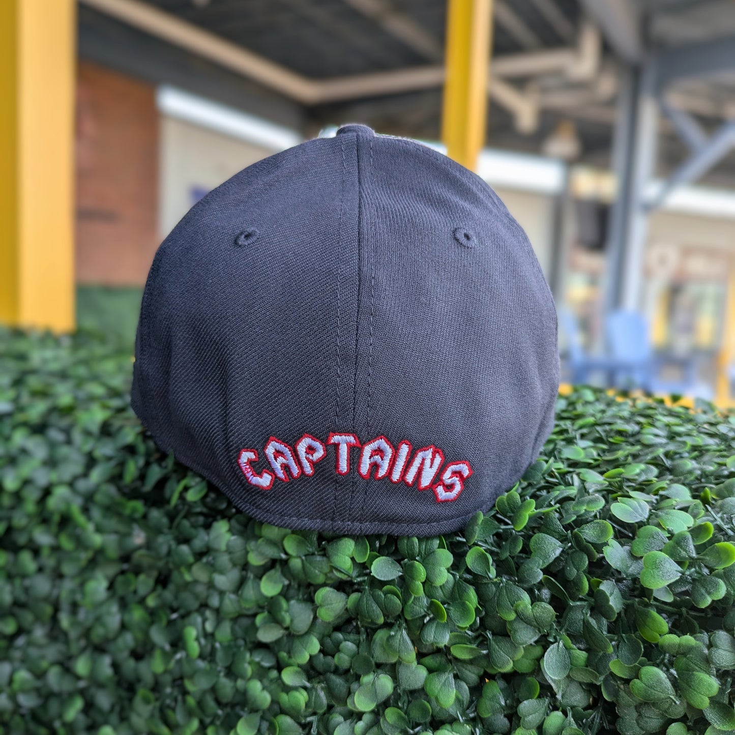 New Era 3930 Lake County Captains Navy Home Logo Script back Flex Hat