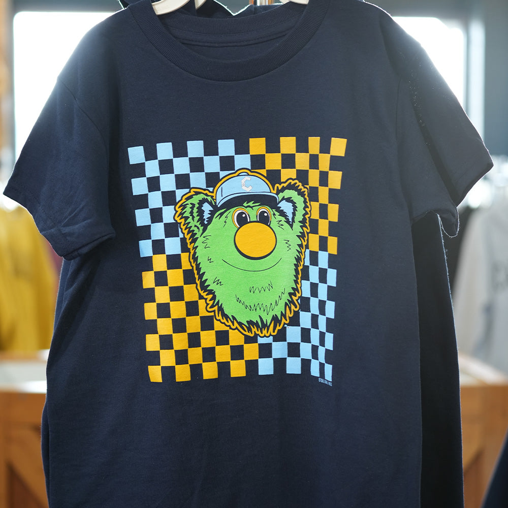 Official League x Lake County Captains Youth Checkered Skipper T-Shirt