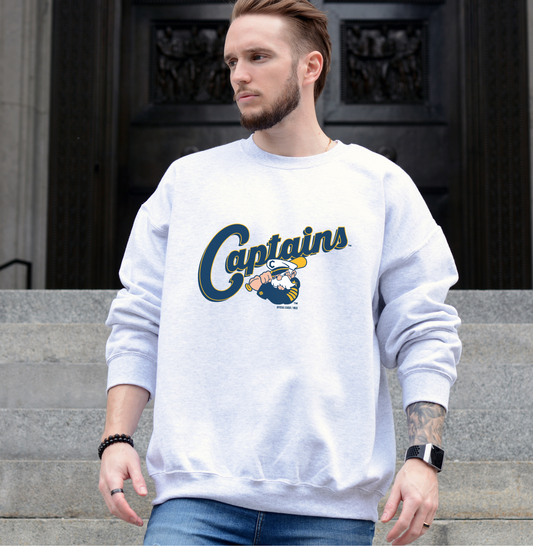 OL x Lake County Captains Script Home Logo Ash Crew