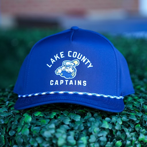 Lake County Captains Navy Caddy Snapback Hat