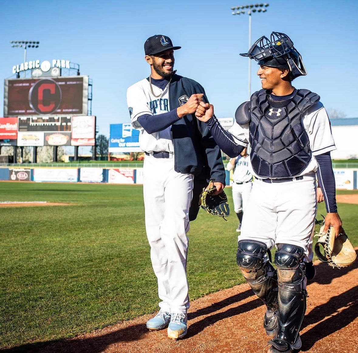 Game Worn Performance Jacket - Throwback Logo