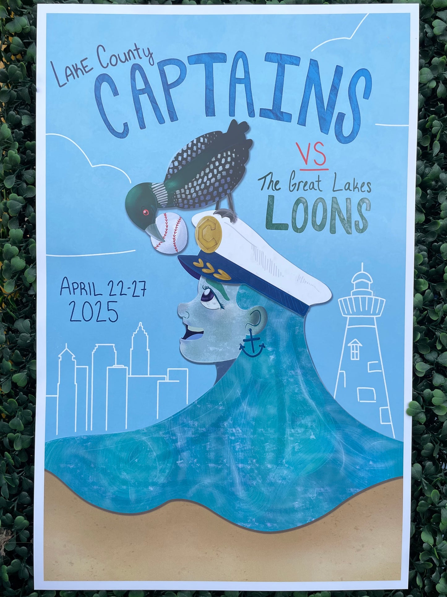 2025 Artist Series Poster: April 22-27 (Captains vs Loons)