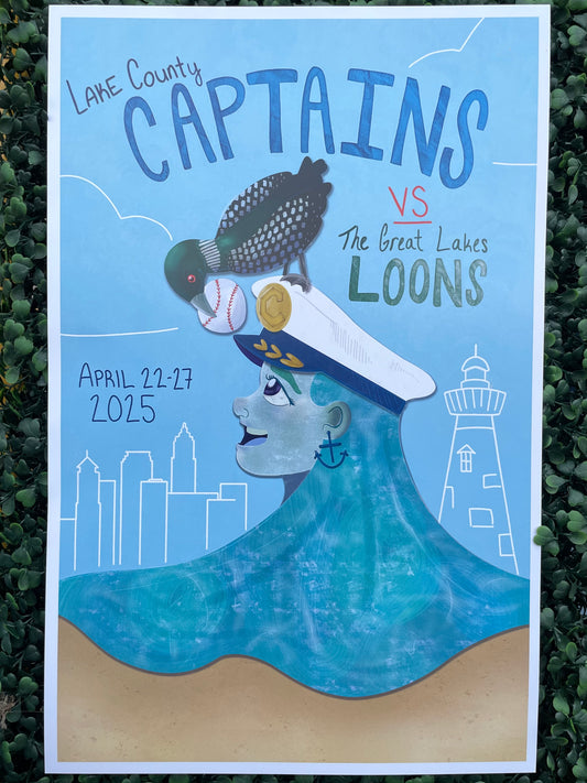 2025 Artist Series Poster: April 22-27 (Captains vs Loons)