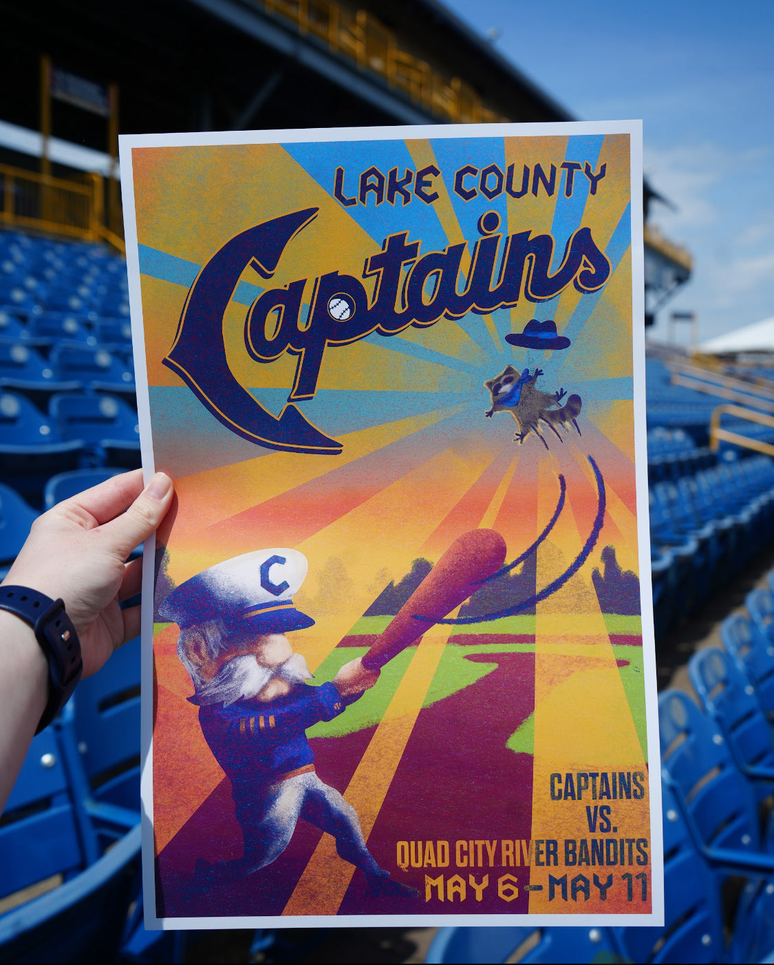 2025 Artist Series Poster: May 6-11 (Captains vs River Bandits)