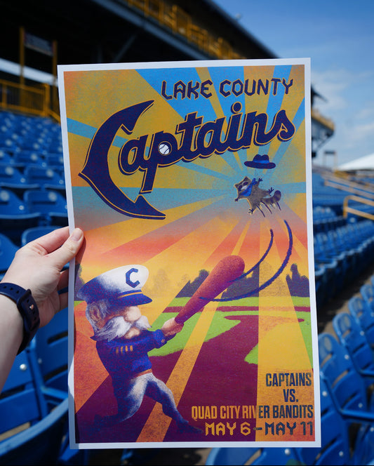2025 Artist Series Poster: May 6-11 (Captains vs River Bandits)