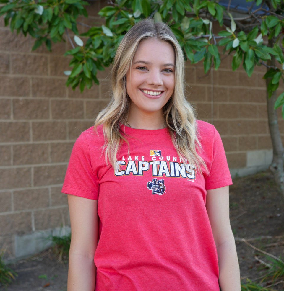 Ladies Red Captains T-Shirt