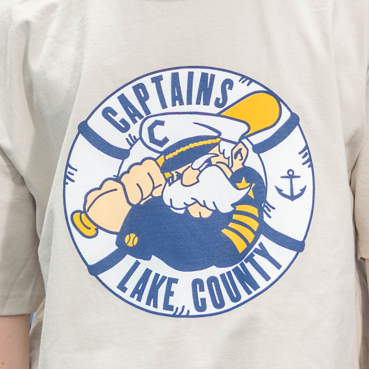 Official League x Lake County Captains - Primary Logo T-Shirt