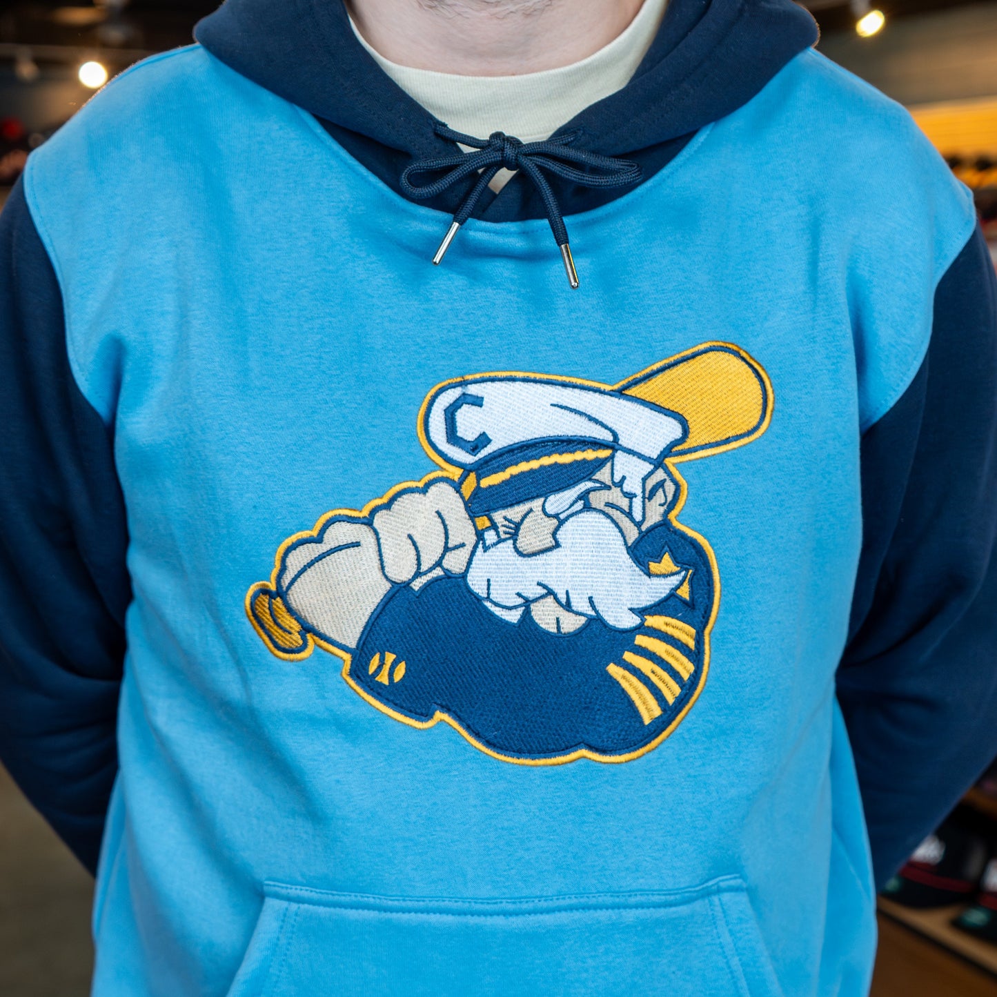 Official League x Lake County Captains Two Tone Hooded Sweatshirt