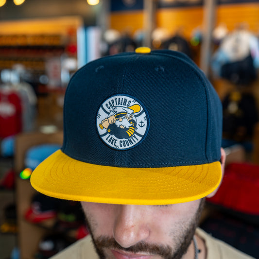 Official League x Lake County Captains - Yellow Brim Primary Logo - The Classy