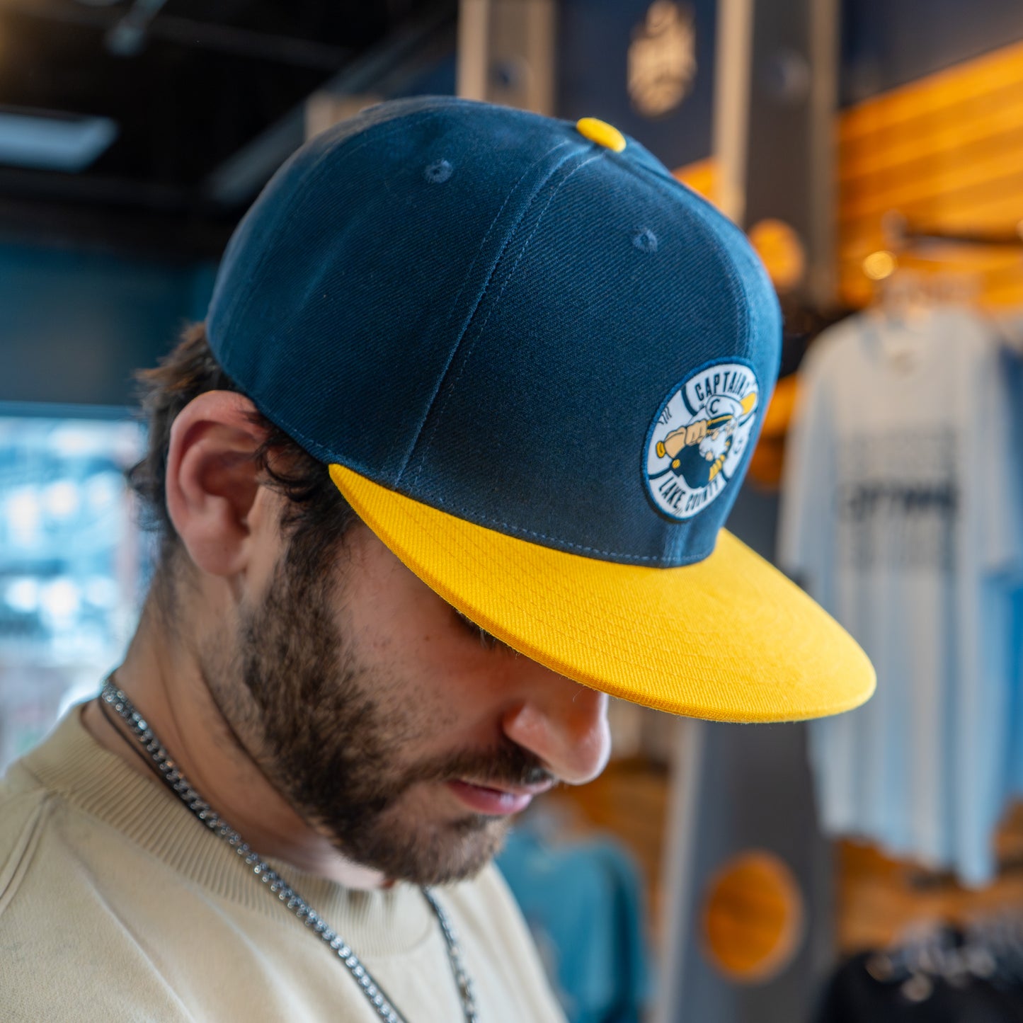 Official League x Lake County Captains - Yellow Brim Primary Logo - The Classy