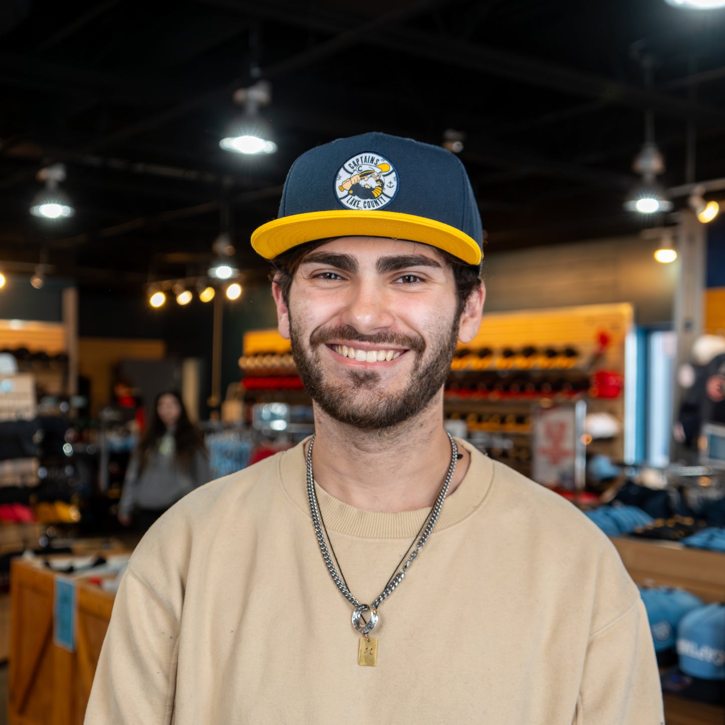 Official League x Lake County Captains - Yellow Brim Primary Logo - The Classy