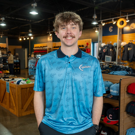 Official League x Lake County Captains - Light Blue Polo
