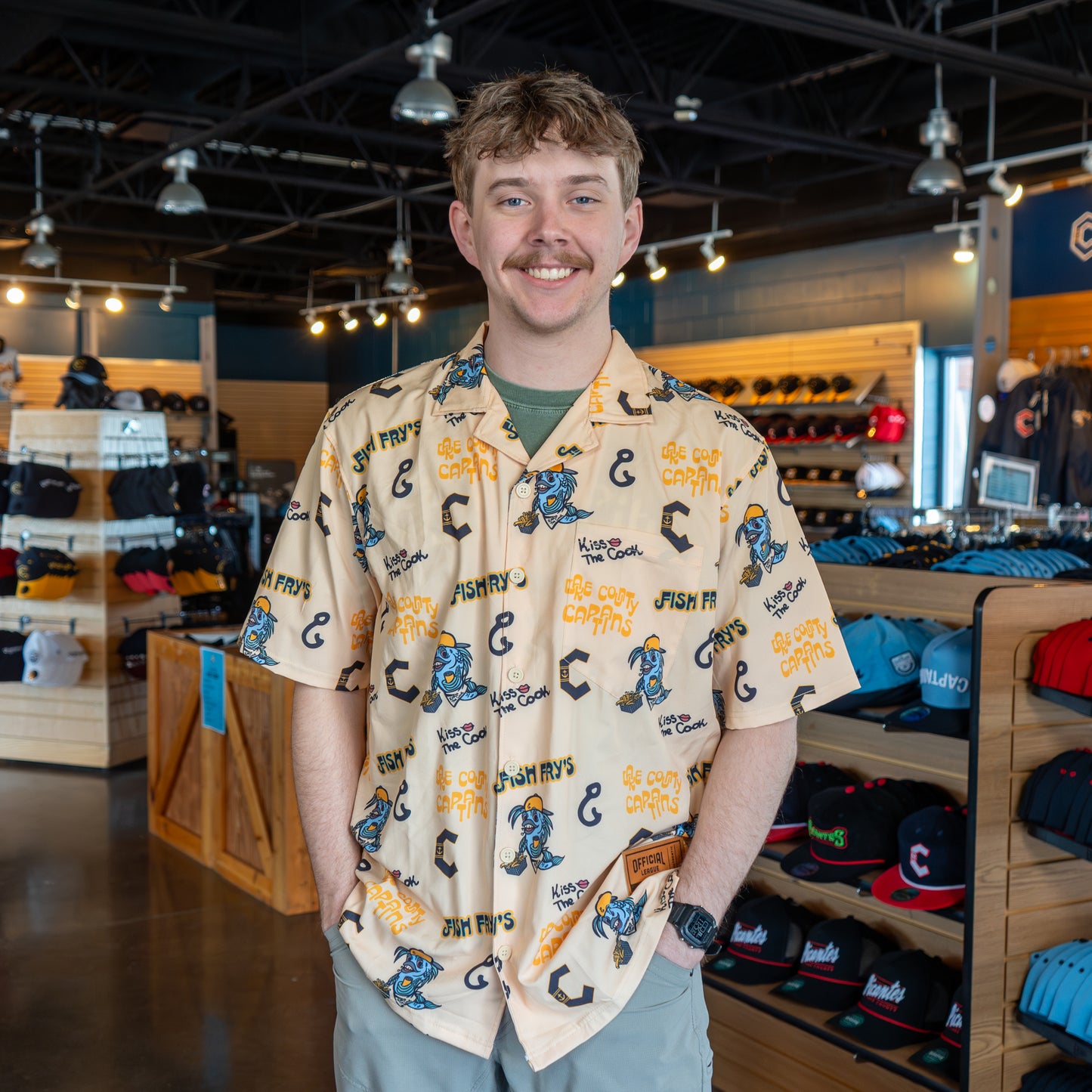 Official League x Lake County Fish Fry's Hawaiian Shirt