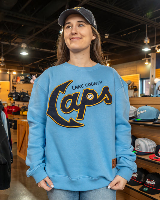 Official League x Lake County Captains - Caps Light Blue Crew
