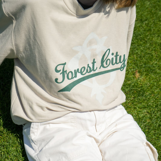 Beige Forest City T-Shirt