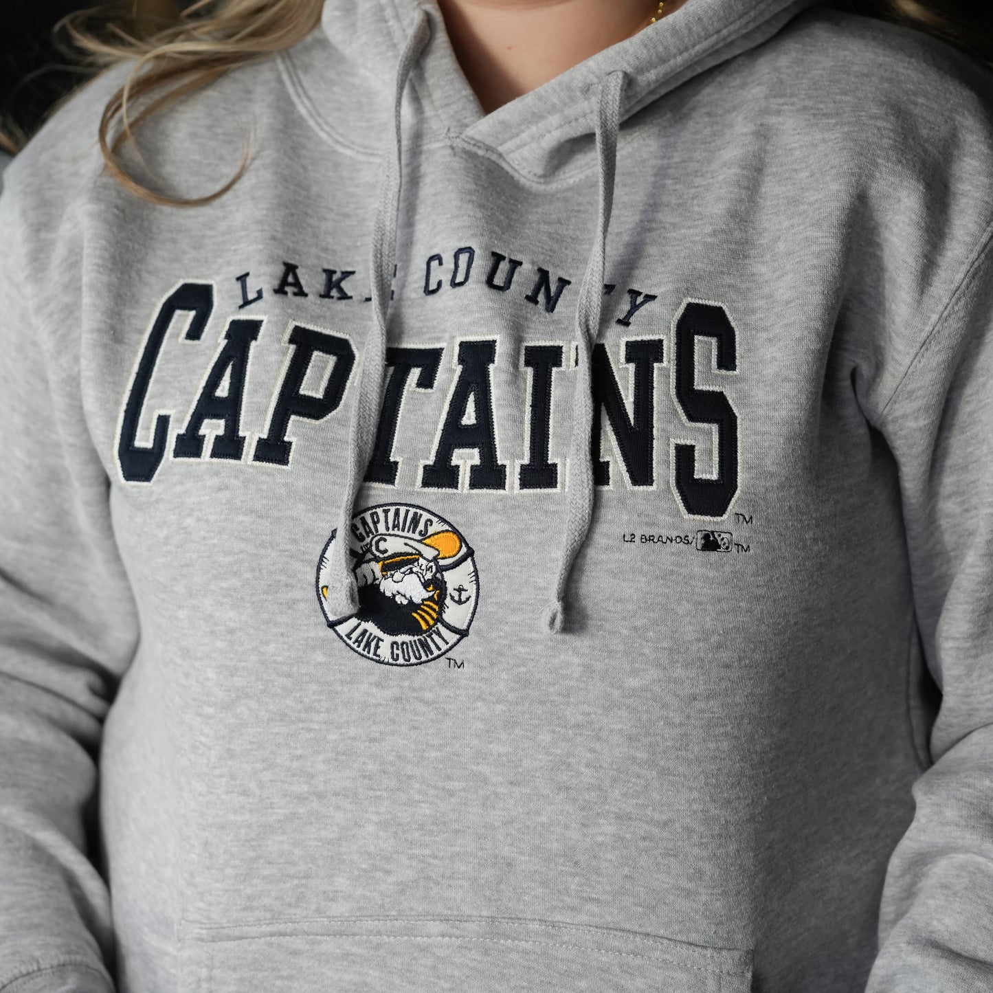 Lake County Captains Oxford Embroidered Hoodie