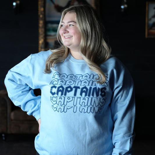 Official League x Captains Layered Font Crewneck