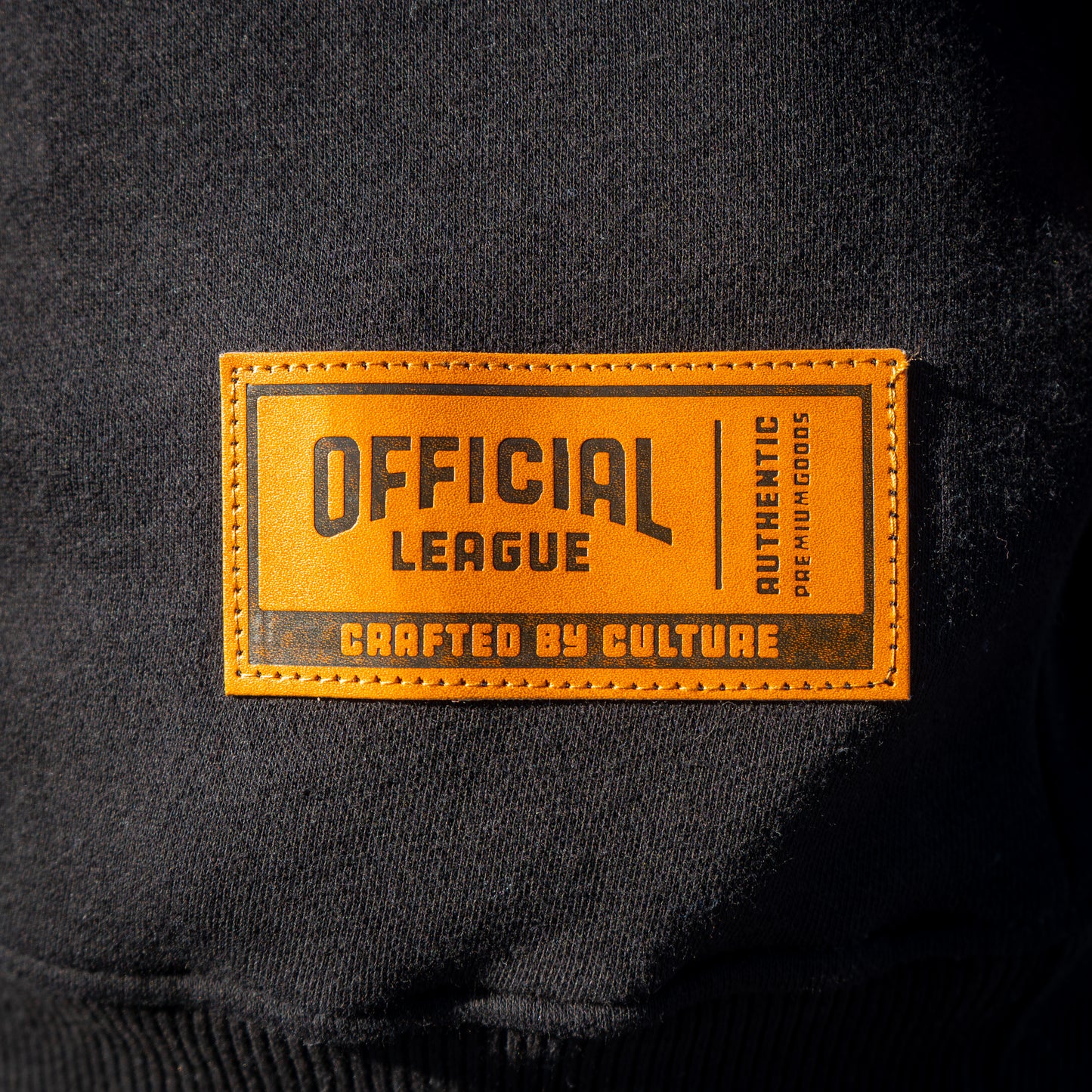 Official League x Lake County Captains Embroidered Black Crewneck