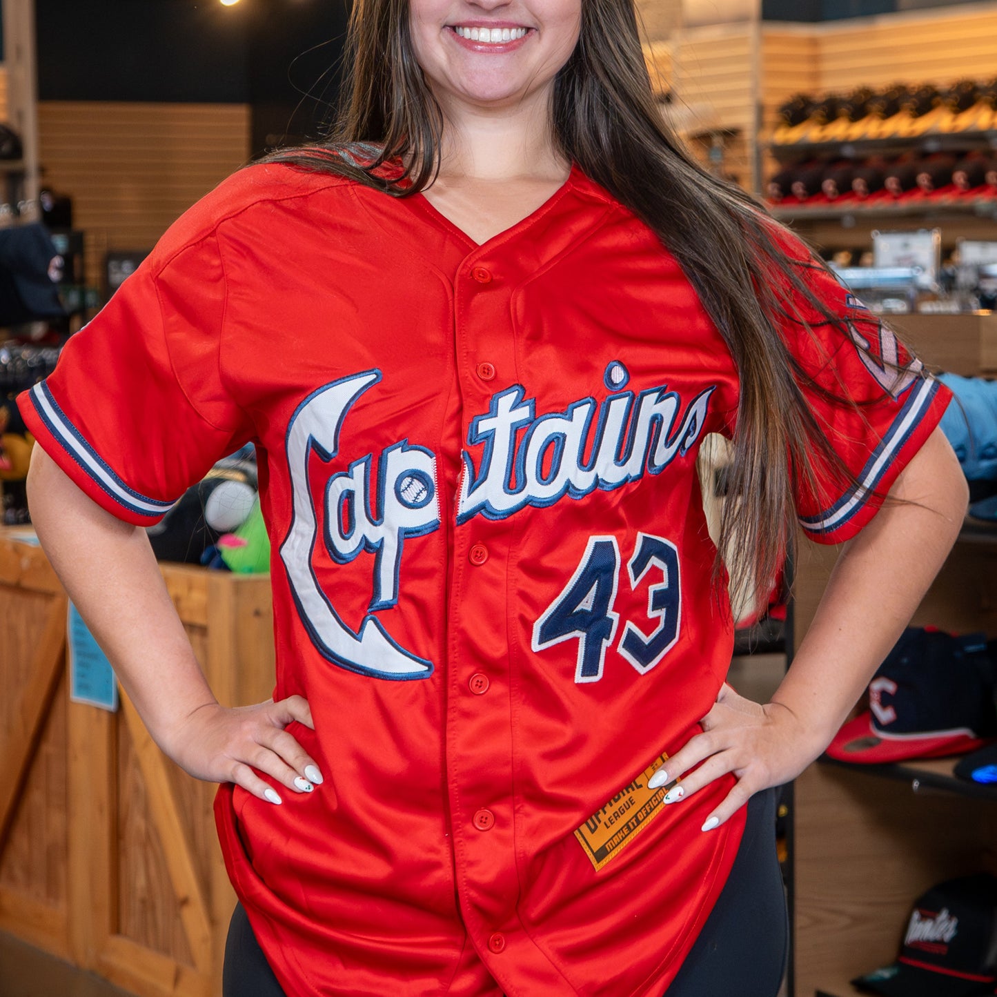 Official League x Lake County Captains Legacy Red Jersey