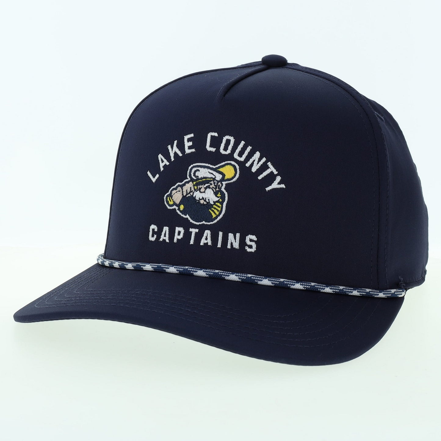 Lake County Captains Navy Caddy Snapback Hat