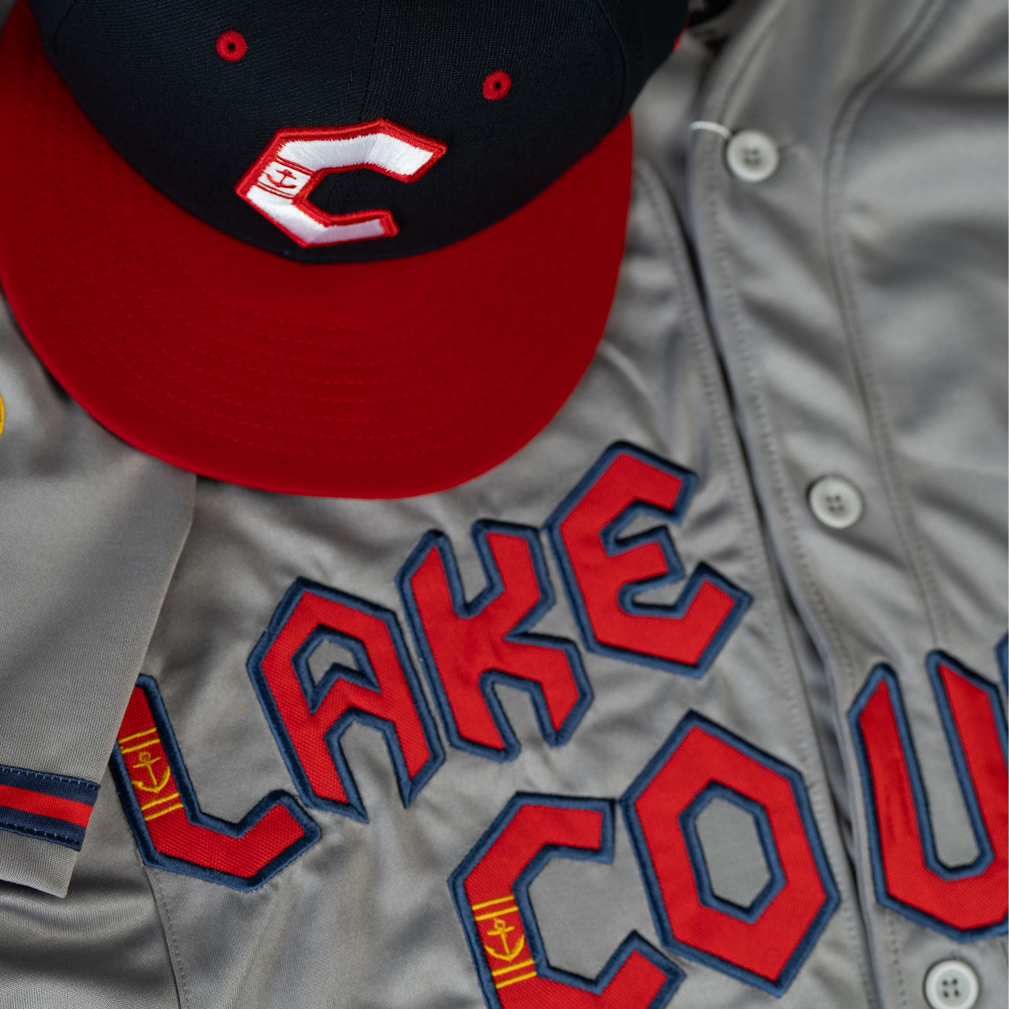 Official League x Lake County Captains Away Grey Jersey