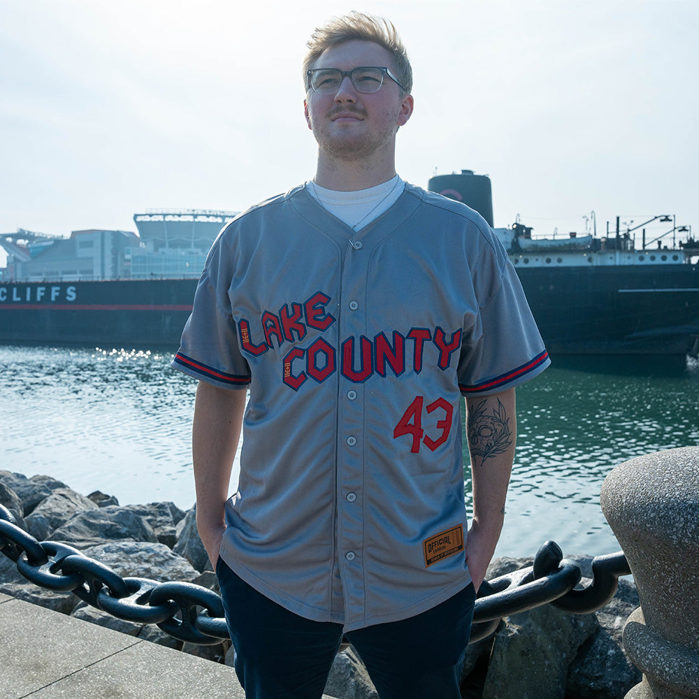 Official League X Lake County Captains Away Grey Jersey Lake County Official league x lake county captains away grey jersey lake county