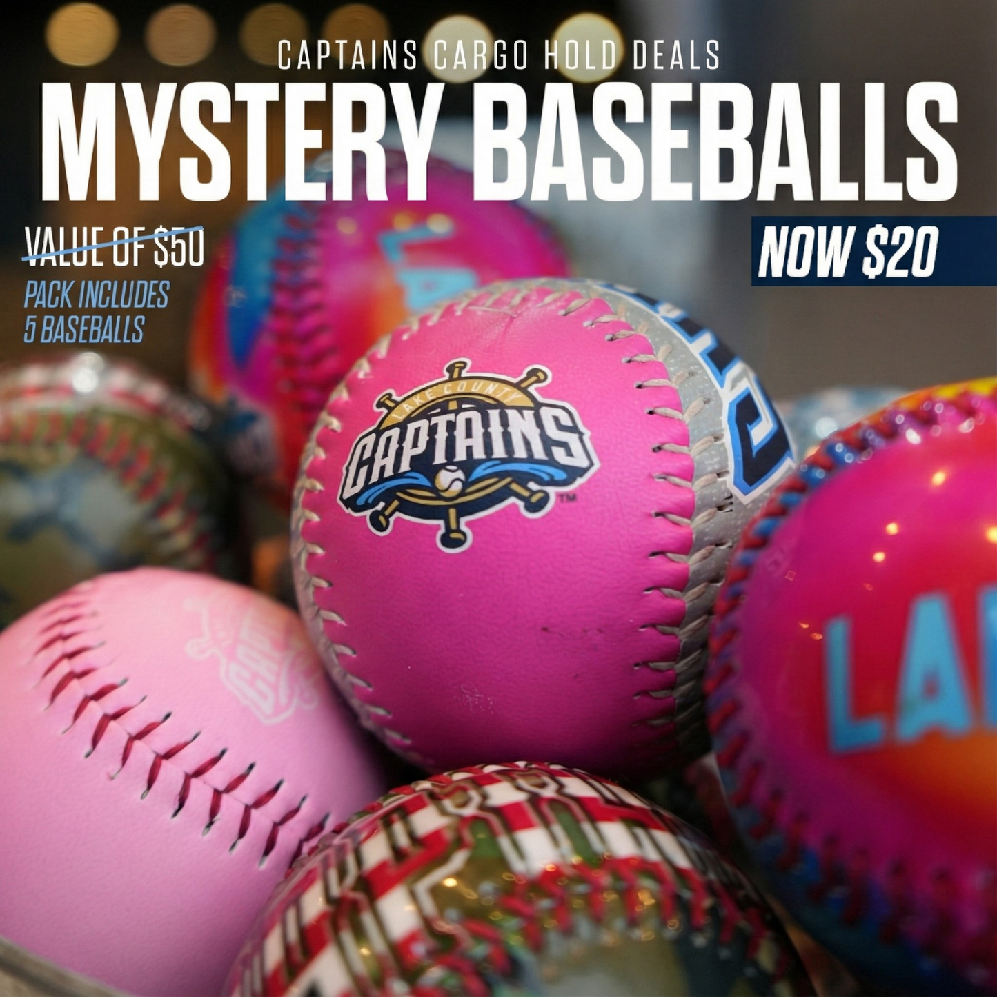 Mystery Baseball Pack (5 Baseballs)