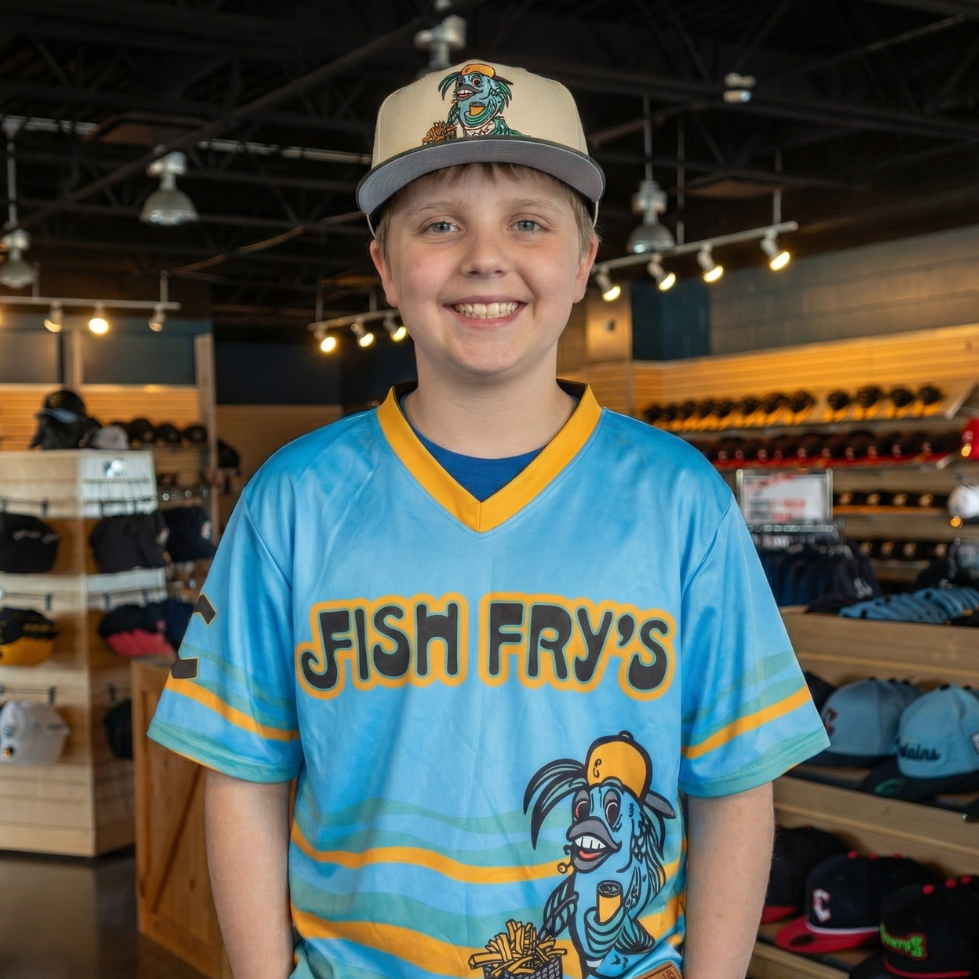 Official League x Lake County Fish Fry's Youth Jersey