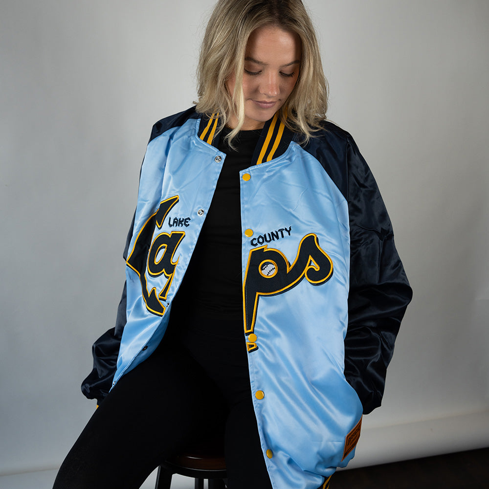 Official League X Lake County Captains OG Satin Jacket Lake County Official league x lake county captains og satin jacket lake county